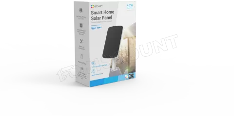 Photo de Panneau solaire Ezviz Panel-F pour Caméra (Blanc)