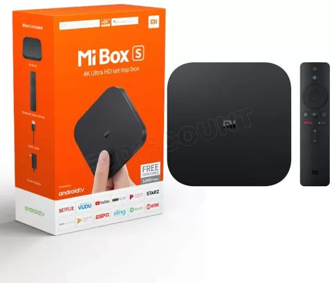 Passerelle multimédia connectée Xiaomi Mi TV Box S à prix bas