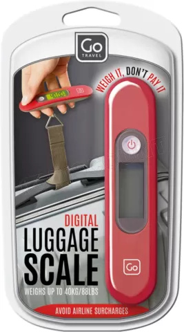 Photo de Pèse bagage électronique de voyage Go Travel 40kg max (Rouge)