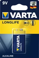 Photo de Pile Alcaline Varta Longlife 9V (6LR61)