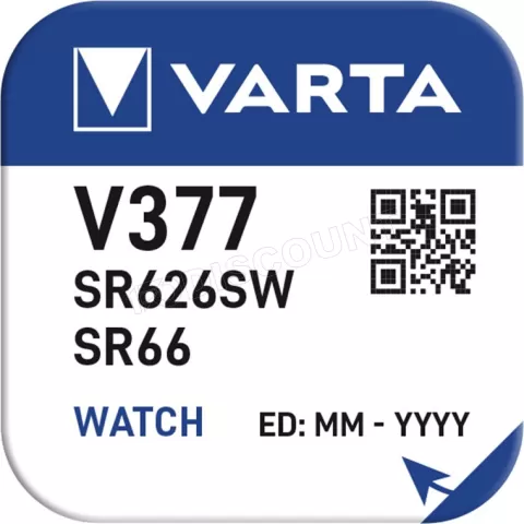 Photo de Pile plate Varta Silver type V377 (SR66) 1,55V