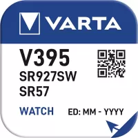 Photo de Pile plate Varta V395 1,55V Oxyde de Zinc (SR57)