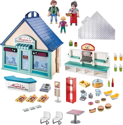 Photo de Playmobil 70111 - Restaurant Transportable.