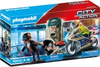 Photo de Playmobil Playmobil Policier avec moto et voleur