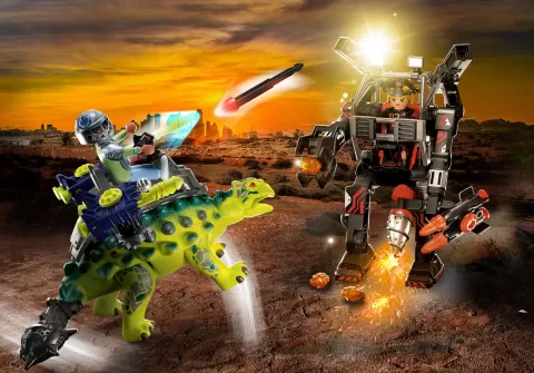 Photo de Playmobil 70626 - Dino Rise : Saichania et le Robot soldat