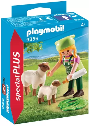 Photo de Playmobil 9356 - Fermiere avec moutons