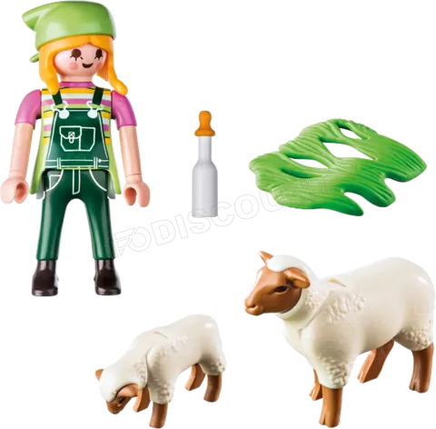 Photo de Playmobil 9356 - Fermiere avec moutons