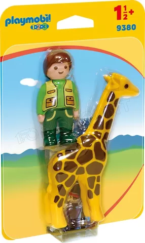Photo de Playmobil 9380 - Soigneur avec Girafe