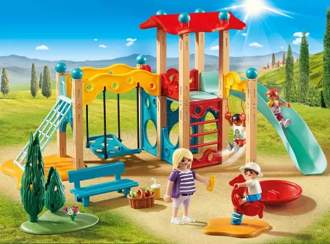 Photo de Playmobil 9423 Family Fun - Parc de Jeu avec Toboggan