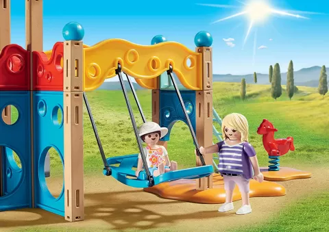 Photo de Playmobil 9423 Family Fun - Parc de Jeu avec Toboggan