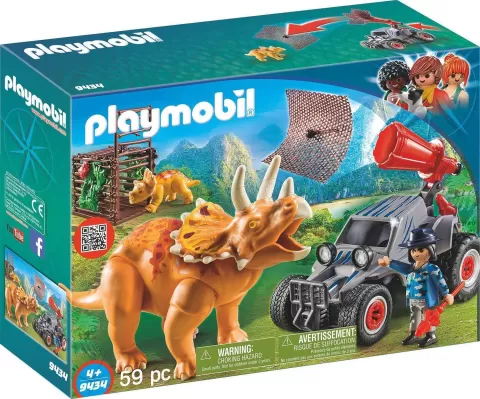 Photo de Playmobil 9434 - Bandit avec Tricératops