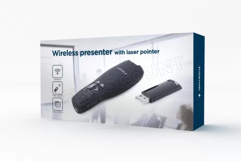Photo de Pointeur Laser sans fil Gembird WP-L-12 (Noir)