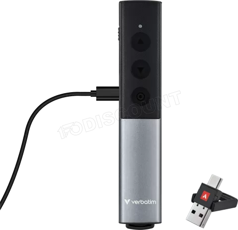 Photo de Pointeur Laser sans fil Verbatim Agenda Wireless Presenter (Noir)
