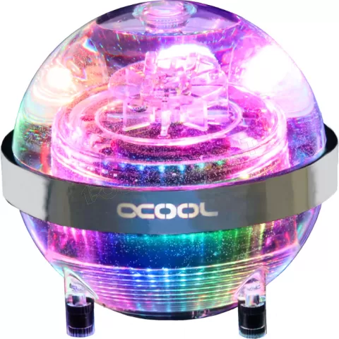 Photo de Pompe Watercooling Alphacool Eisball Digital RGB (Transparent)