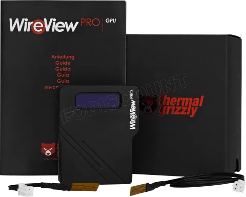 Photo de Prise 1x 12VHPWR Thermal Grizzly WireView Pro GPU Normal avec mesure de la consommation