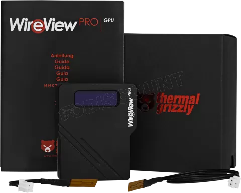 Photo de Prise 1x 12VHPWR Thermal Grizzly WireView Pro GPU Reverse avec mesure de la consommation