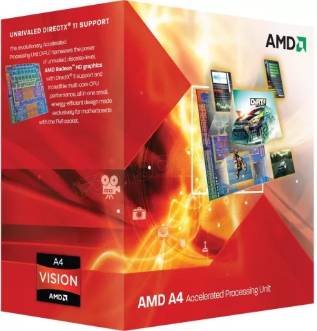 Photo de Processeur AMD A4-3400 BOX socket FM1 (2,7 Ghz)