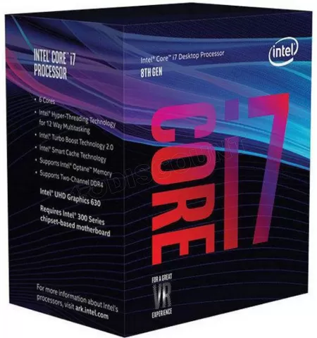 Photo de Processeur Intel Core i7-8700K Coffee Lake (3,7 Ghz)