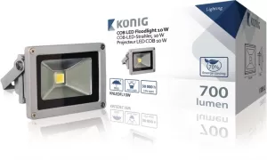 Photo de Projecteur LED extérieur König 10W 700lm (Gris)