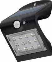 Photo de Projecteur LED extérieur solaire Goobay 1,5W 220lm avec détecteur de mouvement (Noir)