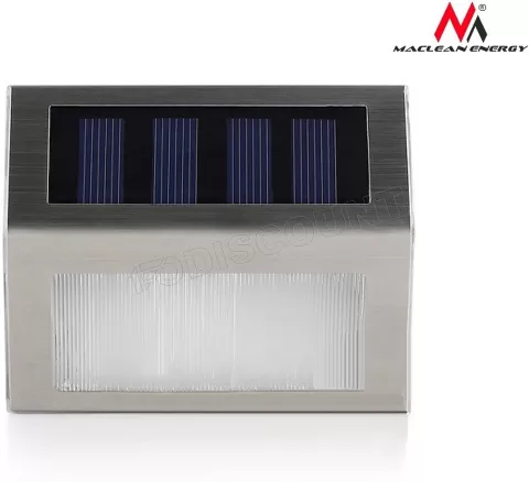 Photo de Projecteur LED extérieur solaire Maclean MCE119 avec détecteur de mouvement (Inox)