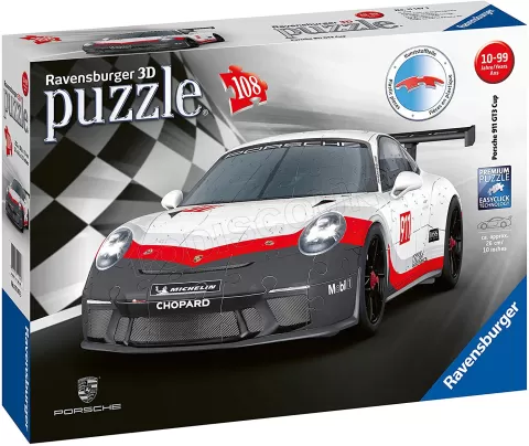 Photo de Puzzle 3D Ravensburger - Porsche 911 GT3 Cup (108 pièces)