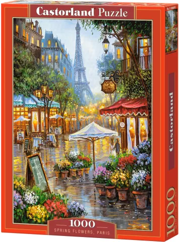 Photo de Puzzle Castorland - Fleurs de printemps à Paris (100 pièces)