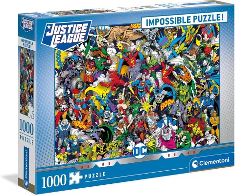 Photo de Puzzle Clementoni - Impossible puzzle : DC Comics Justice League (1000 pièces)