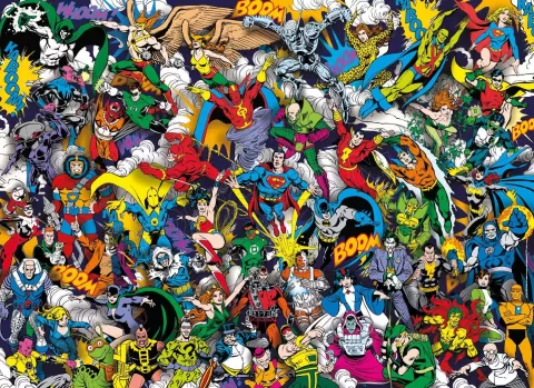 Photo de Puzzle Clementoni - Impossible puzzle : DC Comics Justice League (1000 pièces)