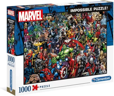 Puzzle Clementoni - Impossible puzzle : Marvel (1000 pièces) à prix bas