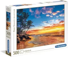 Photo de Puzzle Clementoni : Plage paradisiaque (500 pièces)