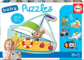 Photo de Puzzle Educa Baby - Véhicules II (5 puzzles)