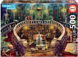 Photo de Puzzle Educa - Enigmatic Puzzle : La Bibliothèque (500 pièces)