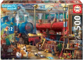Photo de Puzzle Educa - Enigmatic Puzzle : La Gare (500 pièces)