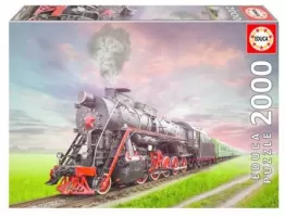 Photo de Puzzle Educa - Locomotive à vapeur (2000 pièces)