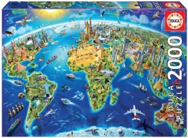 Photo de Puzzle Educa - Symboles du Monde (2000 pièces)
