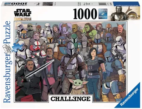 Photo de Puzzle Ravensburger - Challenge : Baby Yoda / Star Wars Mandalorian (1000 pièces)
