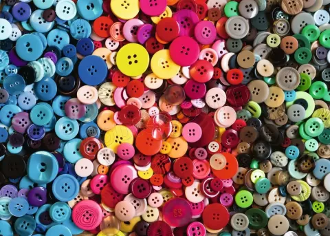 Photo de Puzzle Ravensburger - Challenge : Boutons (1000 pièces)