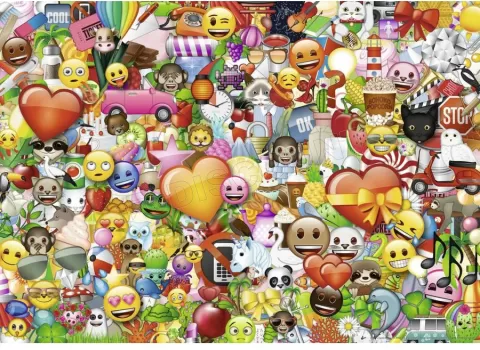 Photo de Puzzle Ravensburger - Emoji (1000 pièces)