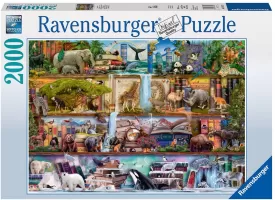 Photo de Puzzle Ravensburger - Magnifique Monde Animal (2000 pièces)