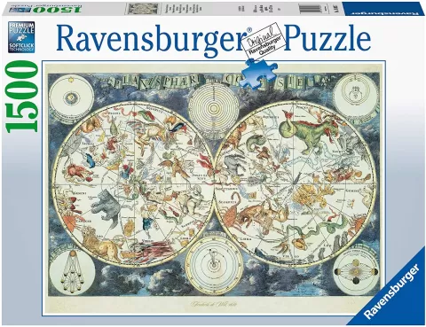 Photo de Puzzle Ravensburger - MappeMonde Animaux (1500 pièces)