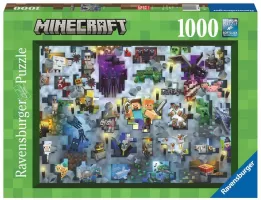 Photo de Puzzle Ravensburger - Minecraft Défi (1000 pièces)