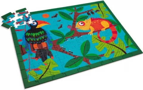 Photo de Puzzle Scratch Toucan dans la Jungle (100 pièces)