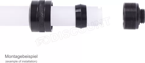 Photo de Raccord à compression pour Tube Ø16mm Alphacool Eiszapfen Pro (Noir)