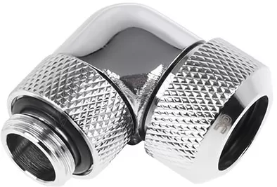 Photo de Raccord coudé à compression pour Tube Ø13mm - G1/4 Alphacool Eiszapfen (Argent)