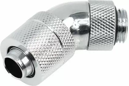 Photo de Raccord rotatif à 45° à compression pour G1/4 Alphacool HF (Argent)