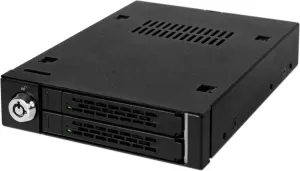 Photo de Rack Serial ATA Icy Dock MB992SK-B Double Baie 2,5" pour emplacement 3,5"