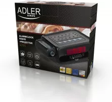 Photo de Radio-réveil Adler AD 1120 avec projecteur LED (Noir)