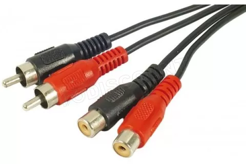 Rallonge Cable Audio 2 x RCA vers 2 x RCA M/F 10m à prix bas