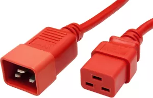 Photo de Rallonge câble d'alimentation Lindy IEC-320-C20 1m (Rouge)